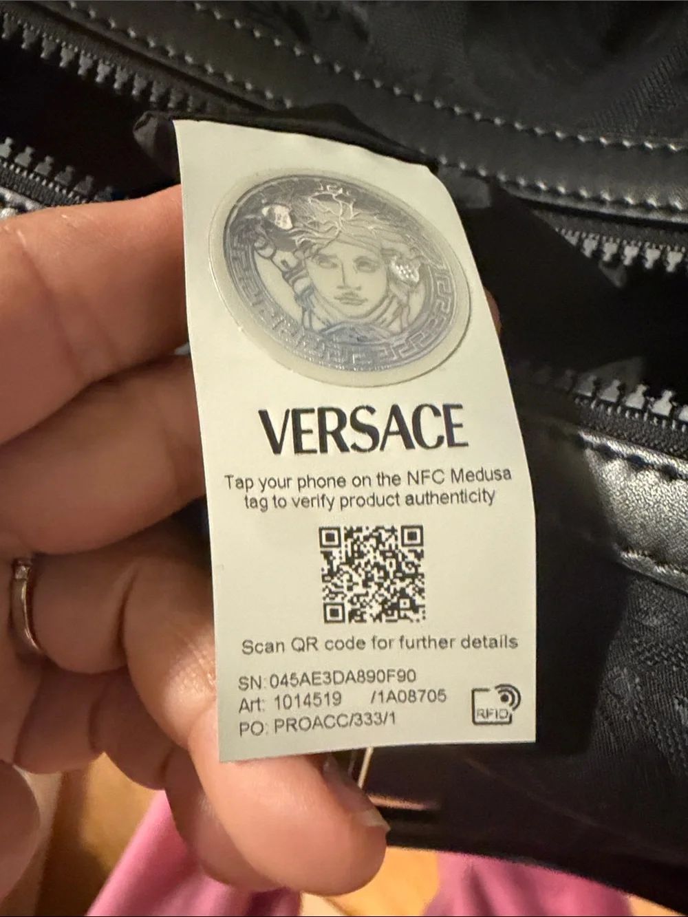 Authentic Versace Barocco Travel Bag